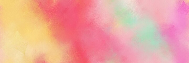 baby pink, pastel red and light coral color painted banner background. diffuse painting can be used as wallpaper, poster or canvas art