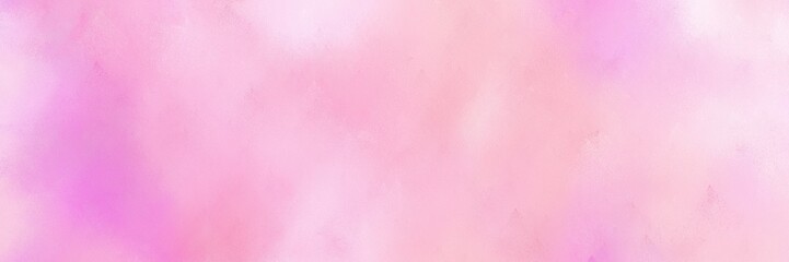 abstract diffuse painted banner background with pink, misty rose and violet color. can be used as texture, background element or wallpaper