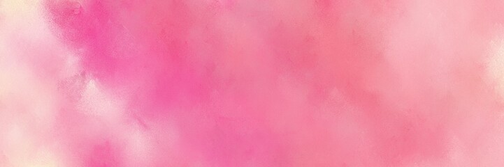 broadly painted banner texture background with pale violet red, pastel pink and light pink color. can be used as texture, background element or wallpaper