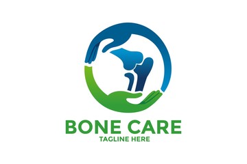 Knee Bone Logo designs concept, Knee Care logo template, Health Bone logo symbol icon