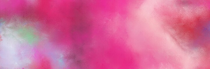 abstract diffuse painted banner background with pale violet red, mulberry  and thistle color. can be used as texture, background element or wallpaper