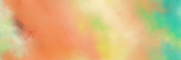 broadly painted banner texture background with burly wood, medium aqua marine and pale golden rod color. can be used as texture, background element or wallpaper