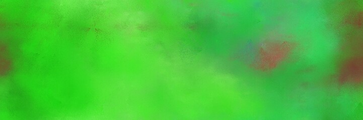 lime green, dark olive green and moderate green color painted banner background. diffuse painting can be used as wallpaper, poster or canvas art