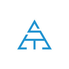 letter s m t design symbol logo vector