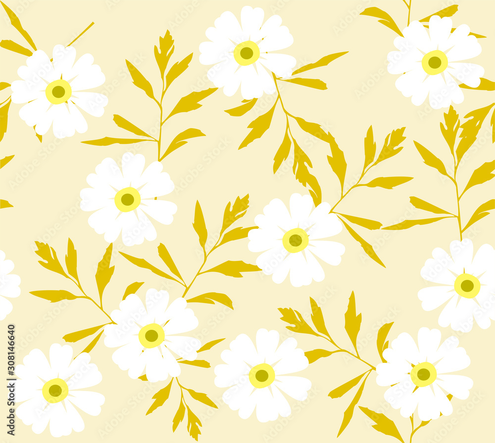 Canvas Prints vector floral seamless background.