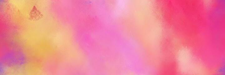 Fototapeta premium abstract light coral, moderate pink and burly wood colored diffuse painted banner background. can be used as wallpaper, poster or canvas art