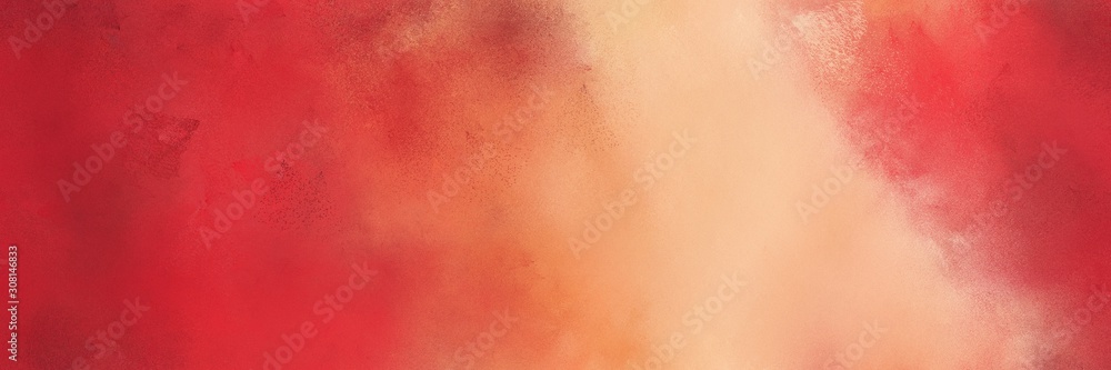 Fototapete diffuse painted banner texture background with moderate red, burly wood and salmon color. can be use