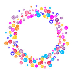 Social media marketing, Communication concept.