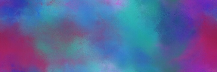 steel blue, purple and moderate pink color painted banner background. diffuse painting can be used as texture, background element or wallpaper