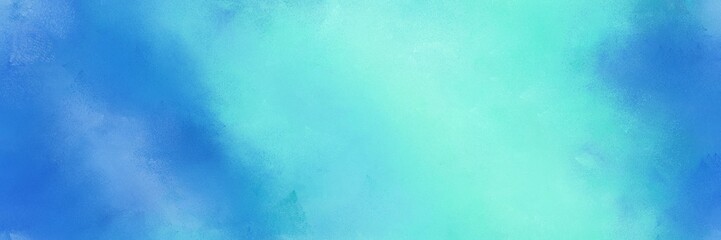 broadly painted banner texture background with sky blue, royal blue and corn flower blue color. can be used as texture, background element or wallpaper