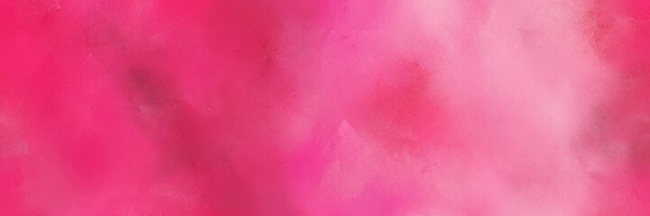 moderate pink, pastel magenta and pale violet red color painted banner background. diffuse painting can be used as wallpaper, poster or canvas art