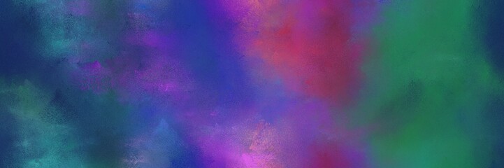 dark slate blue, dark slate gray and mulberry  color painted banner background. diffuse painting can be used as wallpaper, poster or canvas art