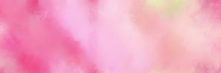 diffuse painted banner texture background with pink, hot pink and pale violet red color. can be used as wallpaper, poster or canvas art