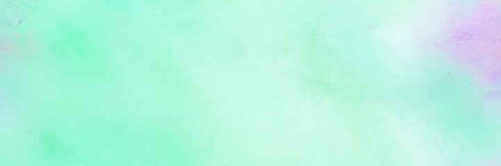 broadly painted banner texture background with pale turquoise, lavender and light cyan color. can be used as wallpaper, poster or canvas art