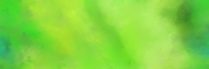 yellow green, lime green and moderate green color painted banner background. diffuse painting can be used as wallpaper, poster or canvas art