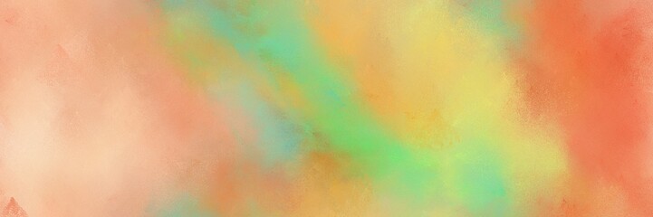 burly wood, pastel green and skin color painted banner background. broadly painted backdrop can be used as wallpaper, poster or canvas art