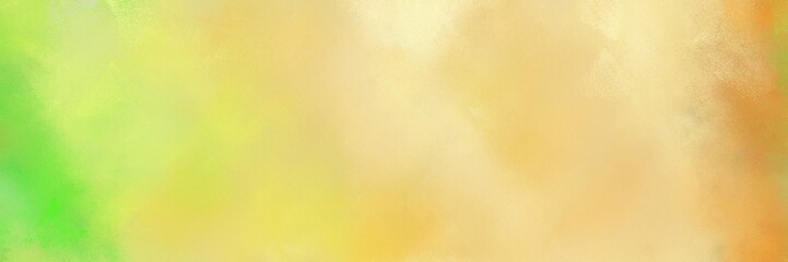 diffuse painted banner texture background with khaki, moderate green and moccasin color. can be used as texture, background element or wallpaper