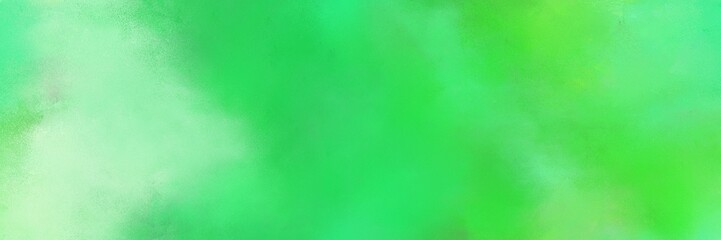 medium sea green, tea green and pale green color painted banner background. diffuse painting can be used as texture, background element or wallpaper