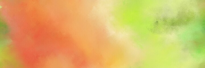 burly wood, tomato and coral color painted banner background. broadly painted backdrop can be used as wallpaper, poster or canvas art