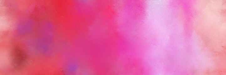 abstract diffuse painted banner background with mulberry , moderate pink and pink color. can be used as wallpaper, poster or canvas art