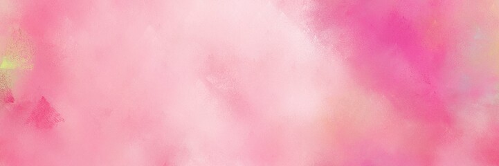 broadly painted banner texture background with pastel magenta, light pink and pale violet red color. can be used as texture, background element or wallpaper