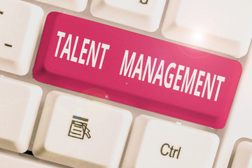 Word writing text Talent Management. Business photo showcasing anticipation of required huanalysis...