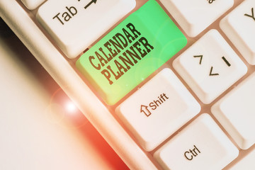 Conceptual hand writing showing Calendar Planner. Concept meaning schedule of activities or task...