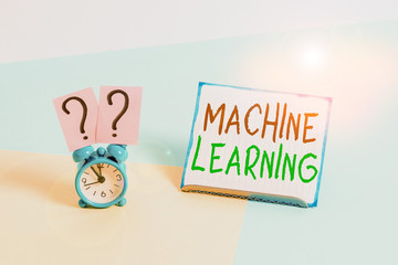 Conceptual hand writing showing Machine Learning. Concept meaning scientific study of algorithms...