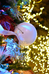 Close up of ornament with bokeh background 