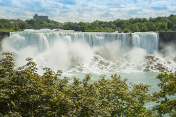Niagara Falls - American Falls on the clear sunny day