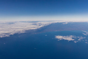 Fototapeta na wymiar 飛行機からの雲海#32