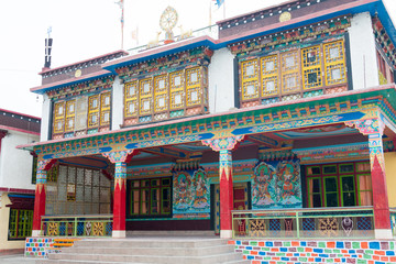 Ladakh, India - Jun 25 2019 - Karma Dupgyud Choeling Monastery in Choglamsar, Ladakh, Jammu and...