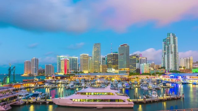 Miami, Florida, USA downtown skyline