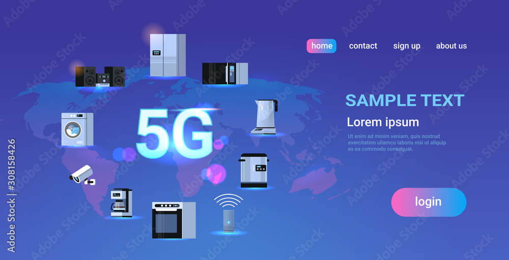 Aufkleber 5g online communication tower network technology systems digital appliances connection information t