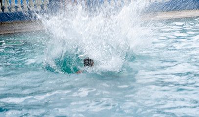 Fototapeta premium water surface - swimming pool