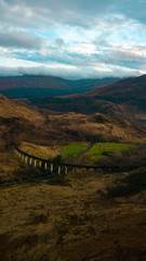 glenfinnan viaduct bridge train journey harry potter scotland uk