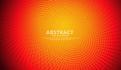 Abstract background with vector geometric illustration of dots halftone sliced shapes textured. Graphic design element.