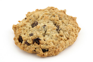 two cookie on white background