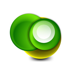 Vector swirl circle banner, 3d style abstract sphere or round shape icon or background templates. Vector Illustration For Wallpaper, Banner, Background, Card, Book Illustration, landing page