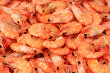 mature prawns are in the kitchen