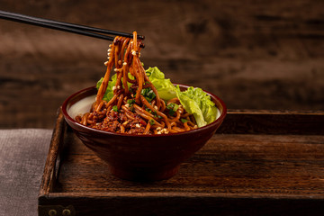 Wuhan specialty snack hot dry noodles