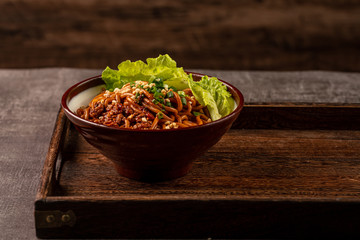 Wuhan specialty snack hot dry noodles