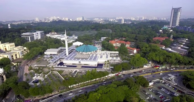 The National Mosque of Malaysia is a mosque in Kuala Lumpur, Malaysia. It has a capacity for 15,000 people and is situated among 13 acres of gardens.