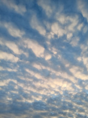 blue sky with clouds