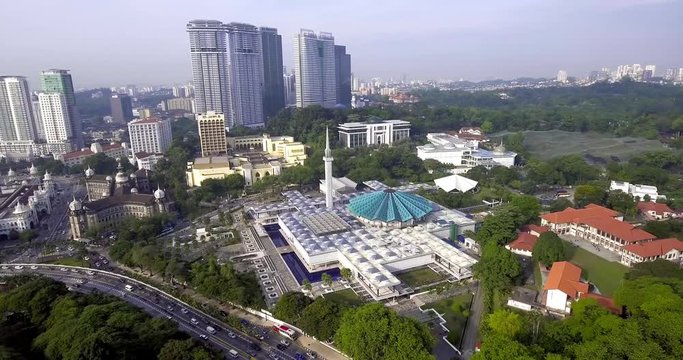 The National Mosque of Malaysia is a mosque in Kuala Lumpur, Malaysia. It has a capacity for 15,000 people and is situated among 13 acres of gardens.