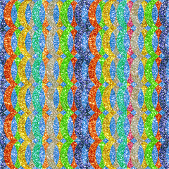 Obraz premium Holiday Glitter hand drawn artistic waving tropical fresh sparkling seamless background 