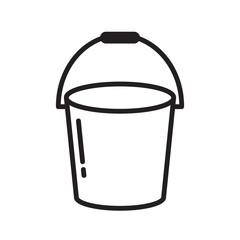 Bucket Icon Vector Simple Design © deny