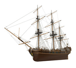 Sail Ship Isolated