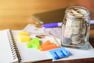 save money background for good living lifestyle concept 