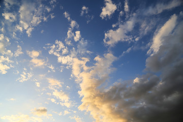 Fototapeta premium Nature sky in winter season 